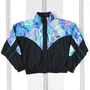 Vingate Reebok 90's Windbreaker Athletic Jacket | Large